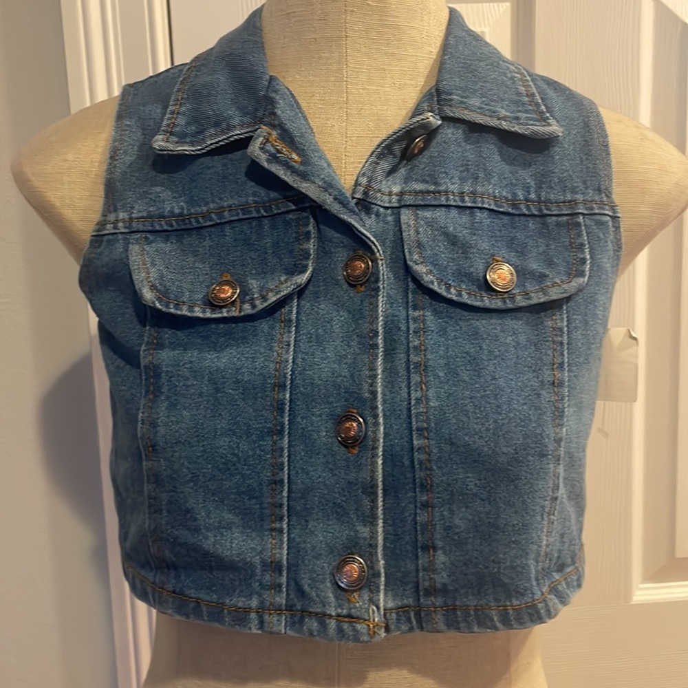 The limited jean vest girls 10